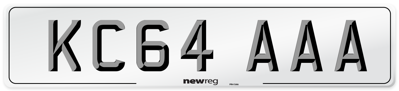 KC64 AAA Number Plate from New Reg